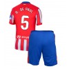 Atletico Madrid Rodrigo De Paul #5 Heimtrikot 2024-25 Kurzarm (+ kurze hosen)